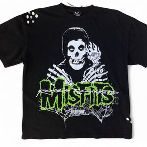 NWT OS Medium Civil Regime x Misfits RARE Tee